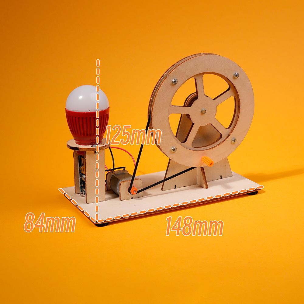 Children's Hand-Crank Generator DIY Kit for Science Experiments