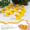 100/200 Pcs Luminous Mini Duck Tiny Resin Duck Little Duck Figurines Bulk For Dollhouse Ornament Micro Garden Diy Crafts Decor