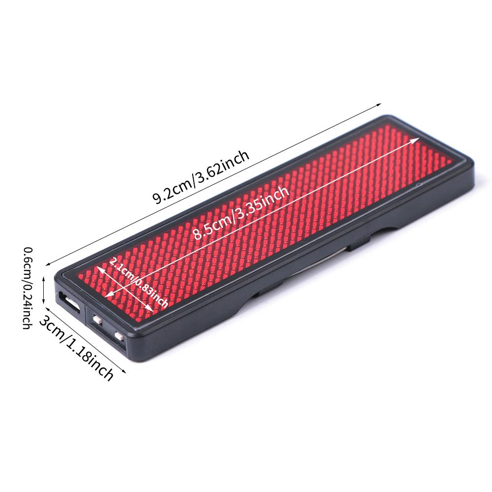 Мини-светодиодный цифровой программируемый перезаряжаемый знак с прокруткой имени сообщения