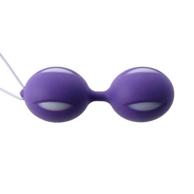 Женский двухтоновый шарик гейши, утяжеленный Кегелем, вагинальные плотные упражнения, секс-игрушки для женщин, вагинальные шарики