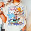 Princess Jasmine and Aladdin Genie Tour Agraba Embarking on A New World Journey for Womens Summer New Unisex Tshirt