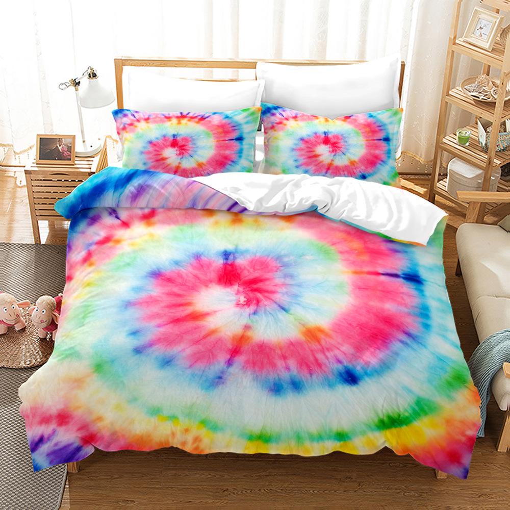 Комплект постельного белья Dream Halo Dyeing, односпальный, двуспальный, для девочек, детей, красивый домашний декор, мягкое постельное белье, цветной комплект пододеяльников