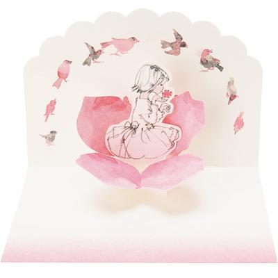 Открытка с сообщением от Sanrio Chihiro Iwasaki Многоцелевая открытка с цветами Поздравительная открытка Возможна отправка за границу SANRIO 831948 MU122-2