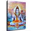 Weouio Lord Shiva Statue Hindu God Posters Canvas Wall Art, Suitable for Living Room Bedroom Study Office Cafe Pub Etc, Perfect Holiday Gift and Home