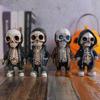 New Halloween Skull Ornaments Fashion Creative Ornaments Halloween Atmosphere Scene Layout Props.