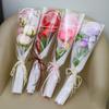 10 Pcs Cellophane Kraft Paper Flower Wrapping Bag Waterproof Rose Sleeves Mother's Day