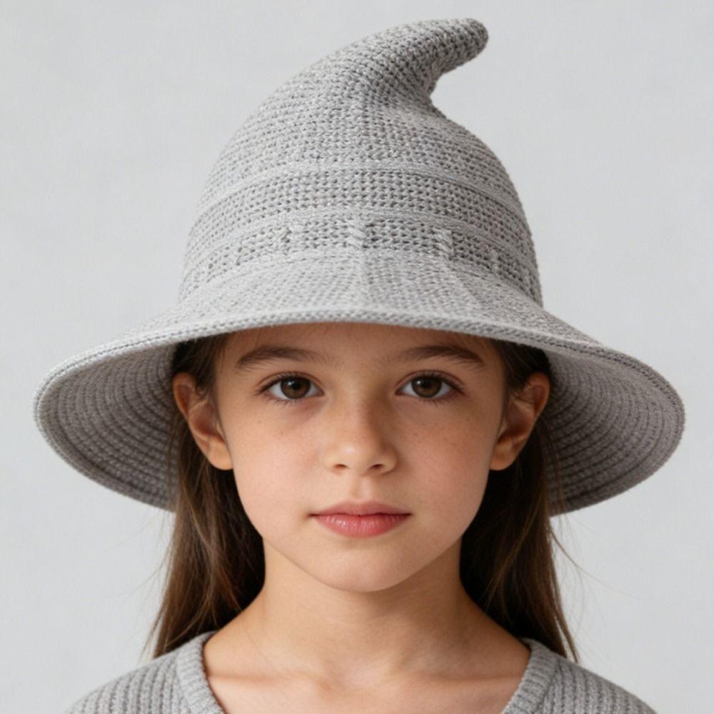 Soft Children's Witch Hat Breathable Halloween Hat Cute Magic Hat Stage Play