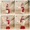 Cute Long Legs Snowman Ornaments Cartoon Plush Snowman Doll Toy  Shopping Mall Hotel