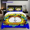 Garfield Cat Blue Background Bedding 1 Duvet Cover 2 Pillowcase Without Core Duvet Cover And Pillowcase Christmas Birthday Gift Bedding Set