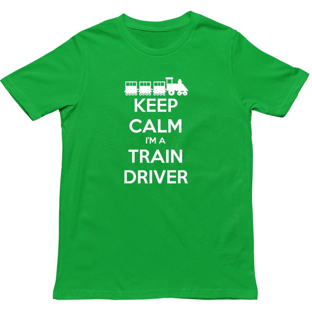 Keep Calm Im A Train Driver T Shirtfunny Gift For Railroad Fanstrain Driver