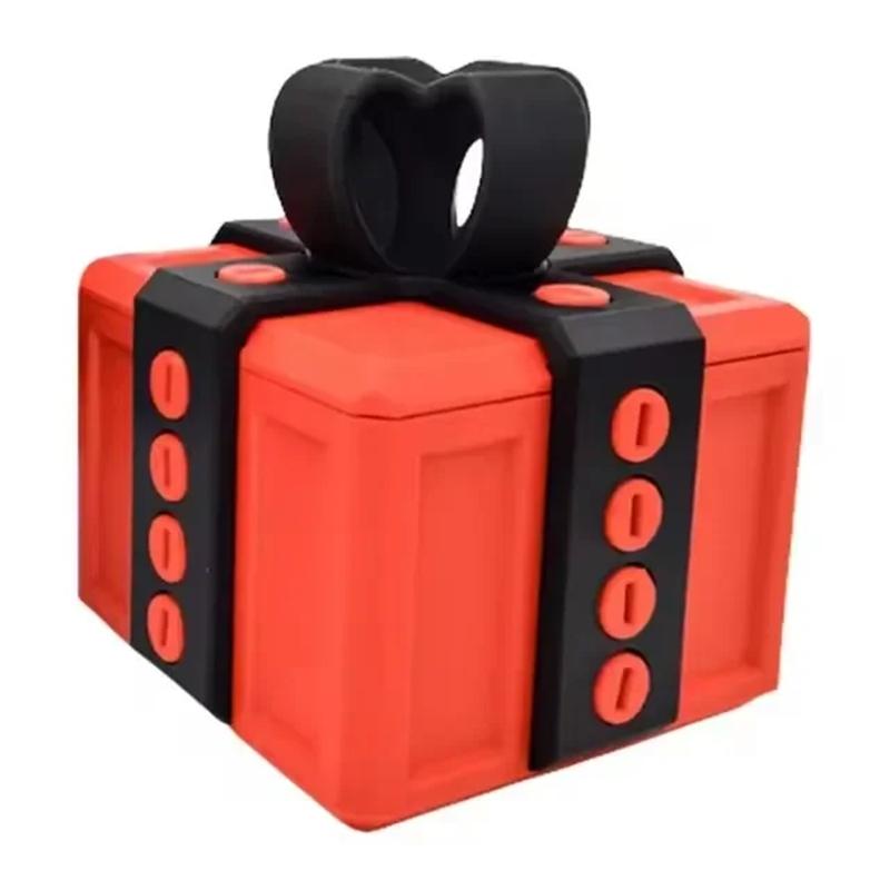 Напечатанная на 3D раздражающая подарочная коробка с винтами Разборная коробка, чтобы получить подарок Головоломка из коробки Игрушка Сюрприз Смешной розыгрыш Рождественская подарочная коробка