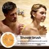 Силиконовая щетка для ванны, отшелушивающая щетка для чувствительной кожи, с массажными колоннами и нескользящей ручкой, щетка для тела