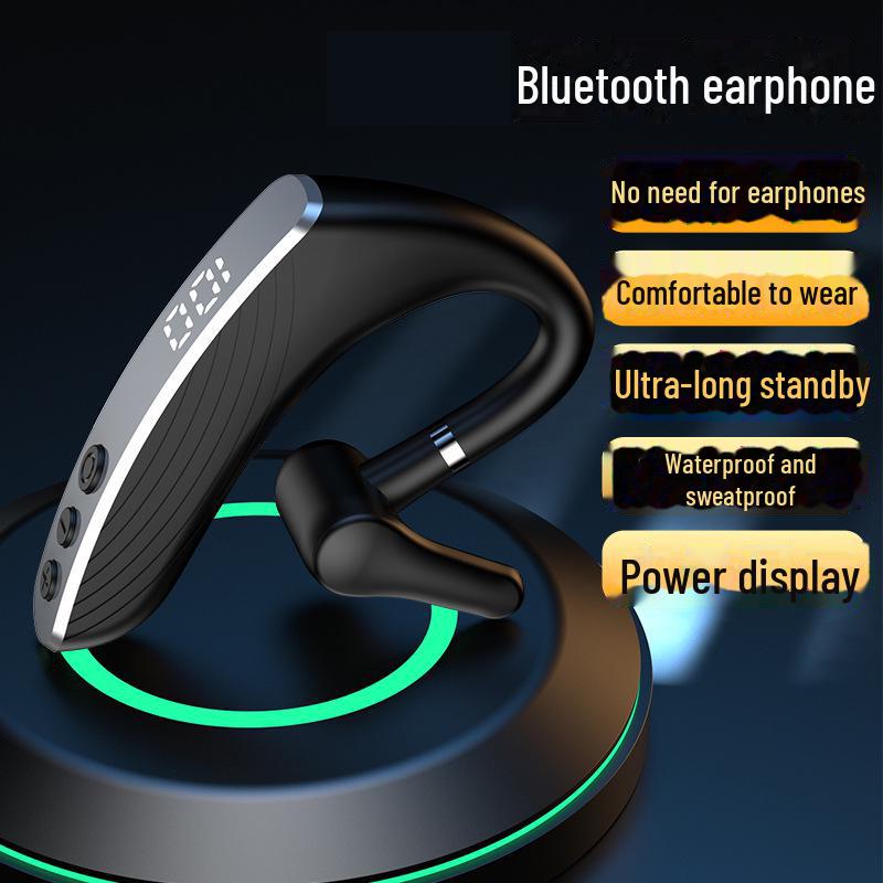 Интеллектуальная Bluetooth-гарнитура с заушным креплением и цифровым дисплеем для OPPO, Huawei, Vivo, Apple, Xiaomi