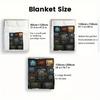 Symbol Variations 2D Flat Pattern Flannel Blanket, High quality All Seasons, Home Decor, Warmth and Comfort, Perfect for Christmas Gifts.