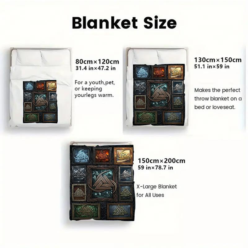 Symbol Variations 2D Flat Pattern Flannel Blanket, High quality All Seasons, Home Decor, Warmth and Comfort, Perfect for Christmas Gifts.