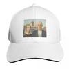 High Res Grant Wood American Gothic 1930 Baseball Cap Breathable Mesh Back Adjustable Buckle Closure Moisture Wicking Quick Dry