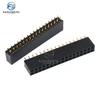 10pcs 2.54mm Double Row Straight Female 2-40P Pin Header Socket Connector 2x2/3/4/5/6/7/8/9/10/12/14/16/18/20/25/32/40Pin 2.54mm