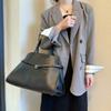Leather Tote Bag, Large-capacity Commuter Single-shoulder Bag, Urban Simplicity, Business Relaxation Style, White-collar Hand-held Official Document