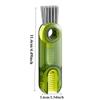 3 In 1 Bottle Gap Cleaner Brush Multifunctional Cup Cleaning Brushes Water Bottles Clean Tool Mini Silicone U-shaped Brush