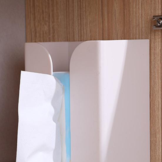 Bathroom Tissue Storage Box Wall Mount Wide Mouth Toilet Paper Holder Multifunctional Living Room Dining Room Napkin Dispenser Box Household Supplies