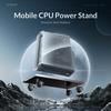 Steel CPU Stand Mobile PC Holder with Locking Rolling Caster Computer Tower Holder Carts Wheeled Dolly PC Cart for Desktop Tower