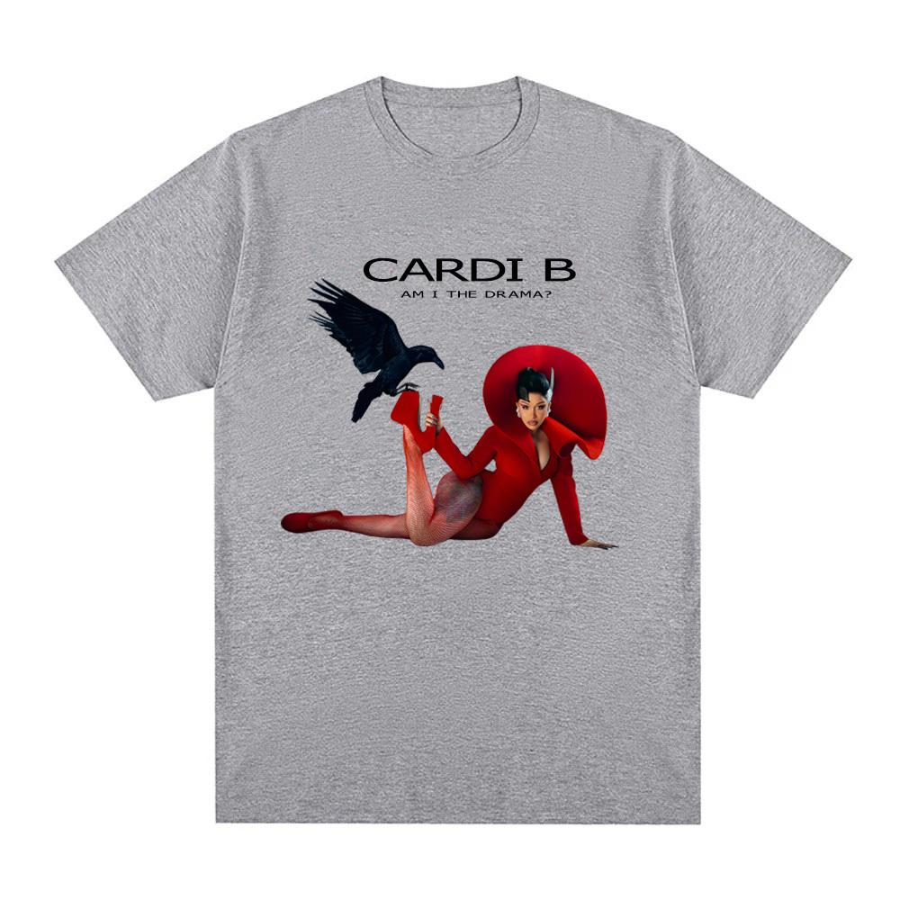 Cardi B-Am I the Drama T-Shirt Funko Pop Harajuku GothicTee-shirt Short Sleeve Women/men Casual 100%cottonTshirt Round Neck Tees
