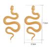 Sexy Snake Shaped Earrings Avant-garde Metal Earrings Vintage Animal Snake Stud Earrings  Gifts