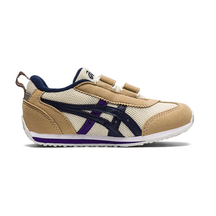 Asics Idaho Mini 4 Удобные Универсальные Низкие Детские Кроссовки для Бега Детские Кроссовки для Бега Коричневый Синий 1144A236-200