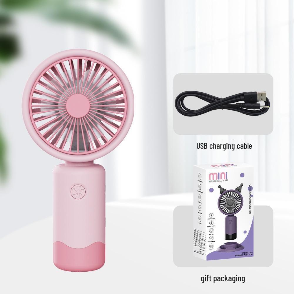 USB Rechargeable Cartoon Snail Handheld Fan - Perfect Gift for Kids' Activities, Logo Printable