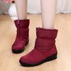 Winter New Women Platform Boots Non-slip Tarpaulin Mother Ankle Boots Plus Velvet Thick Cotton Shoes Warm Snow Boots