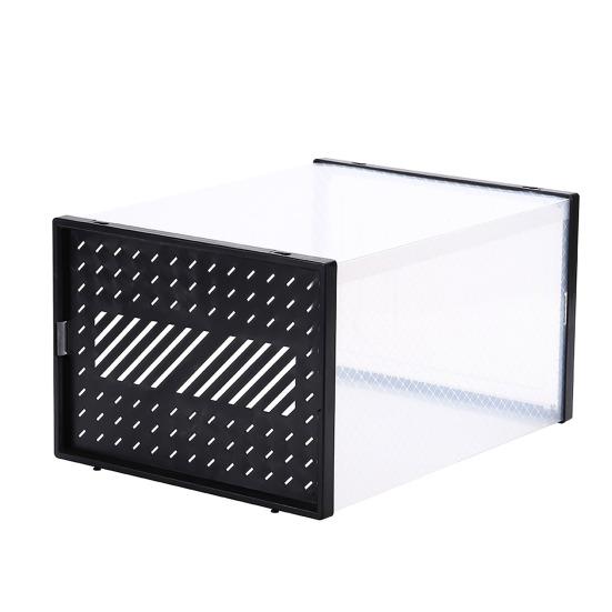 Transparent Shoe Box Stackable Design High Strength Large Capacity Dustproof Clear Shoe Organizer Magnetic