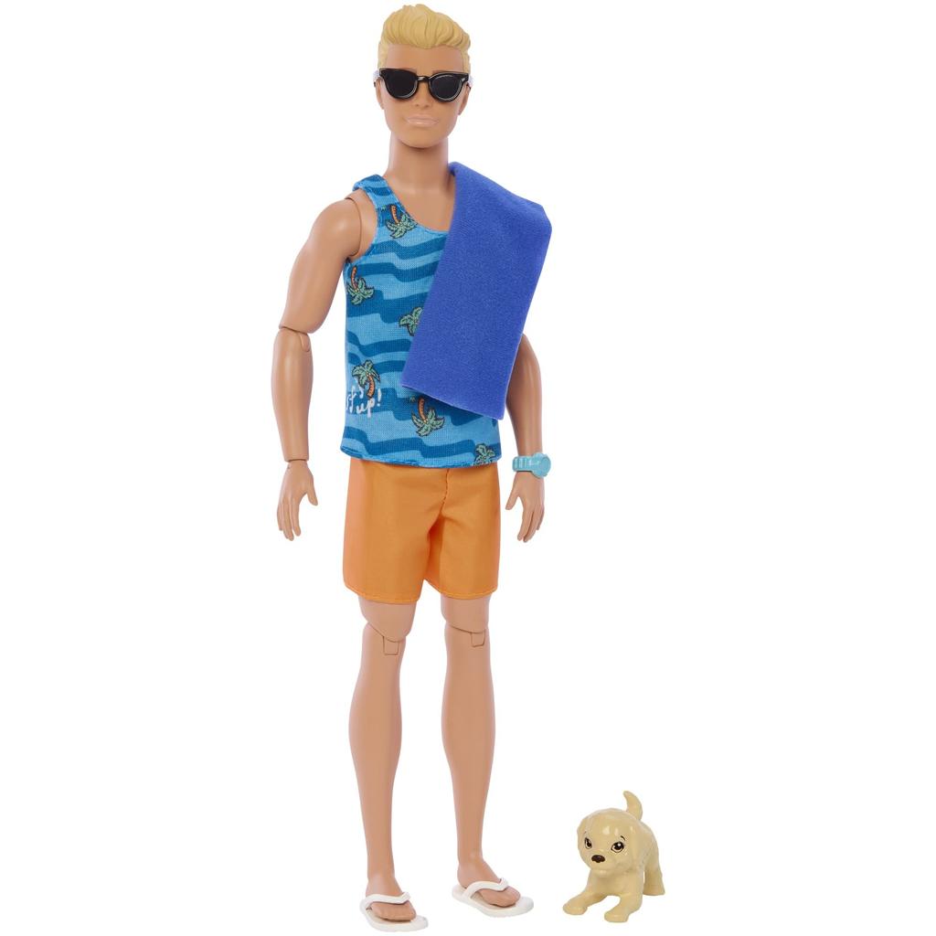 barbie Ken Surfboard Set As Seen In the Movie HPT50 / "Barbie"! [Dress-up Doll] [Ages 3+] [Gift]