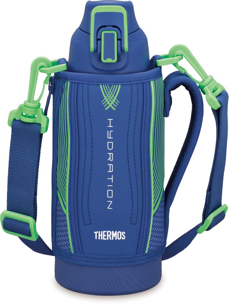 Термос для воды, спортивная бутылка с вакуумной изоляцией, сине-зеленая, только для холодного хранения BLGR 0,8 л FHT-802F