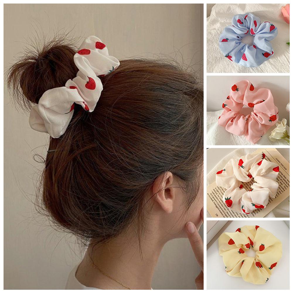 Elastic Girls Headwear Strawberry Hair Accessories Scrunchies Hair Rope Ponytail Holder Hairs Ties