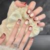 Красные Кошачий Глаз Французские Короткие Ногти: Роскошные стикеры для маникюра 2026