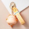 Decoration Cute Cat Keyring Double-Sided Hamster Pendant Siamese Cat Keychain  Men Women