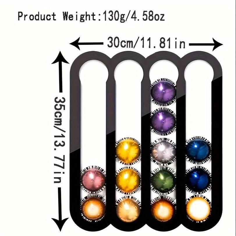 1pc Magnetic Coffee Capsule Storage Holder Holds Up To 20 Coffee Bags And Is Suitable For Mounting On Refrigerators And Freezers.