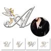 1PC Exquisite Corsage Brooches Alphabet A-Z Rhinestone Handmade Gift Fashion Jewelry Accessories