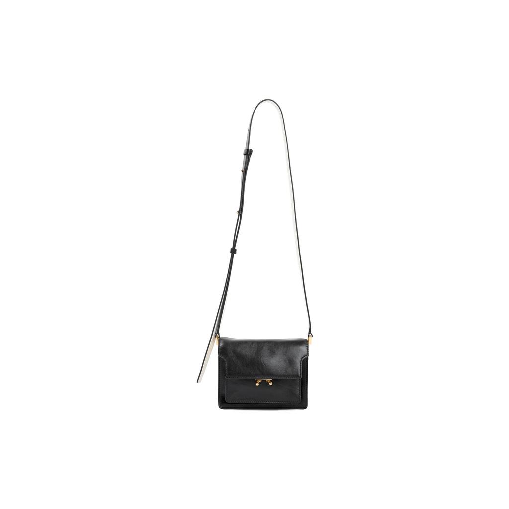 Marni Soft Mini Trunk Bag Black/Limestone Women Shoulder_bags SBMP0075U3-P2644-Z582N