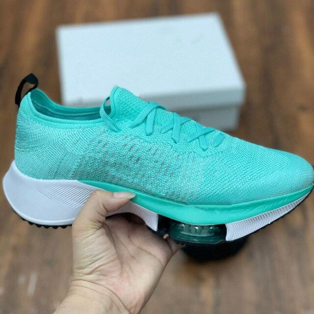 Новая эластичная обувь, мужские и женские тренировочные марафонские кроссовки на воздушной подушке, максимальный размер 45, с коробкой