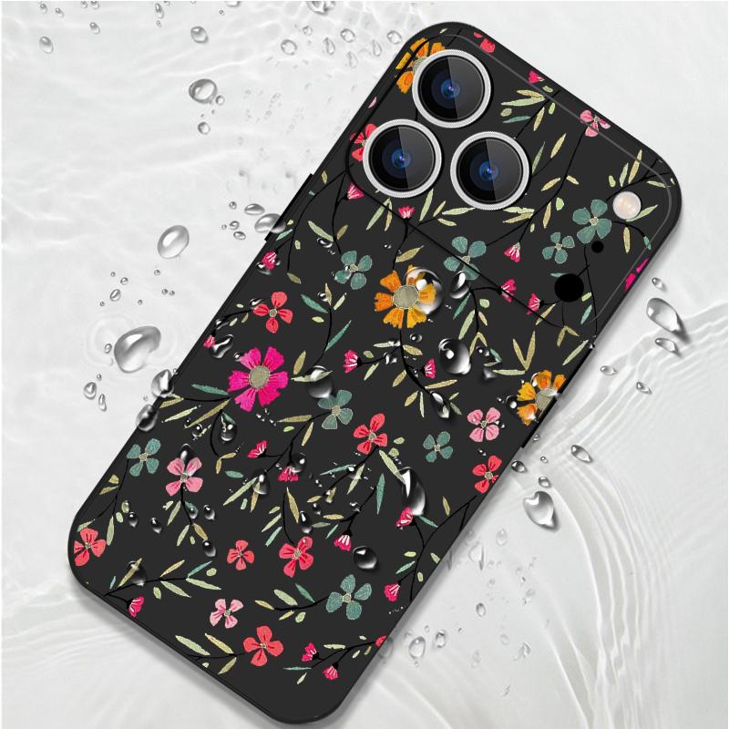 Чехол-шнурок с рисунком ромашек для iPhone 17 Pro Max iPhone 16 15 14 13 Pro Max 11 16E 17E Мягкая силиконовая задняя крышка телефона