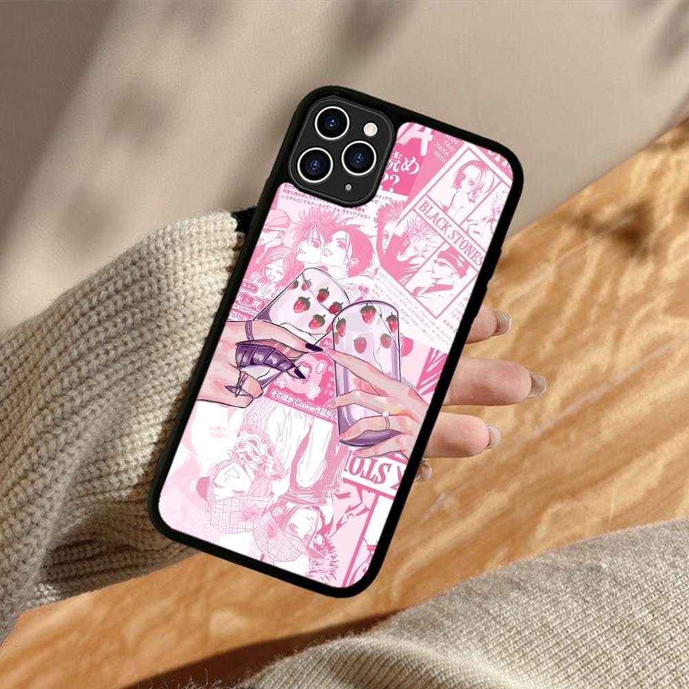 Крутой чехол для телефона с Наной Осаки из аниме Для iphone 11 12 13 14 15 Pro Max 17 16 Plus Жесткая задняя крышка из ПК+ТПУ