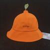Quick-dry Orange Fisherman Hat Cool Embroidered Letter Sun Hat Creative Orange Bucket Cap  Outdoor