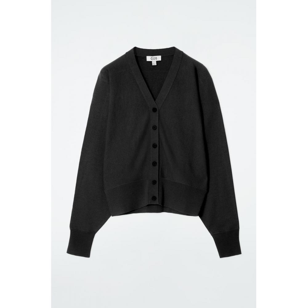 COS Японский кардиган с рукавами «летучая мышь» из мериносовой шерсти