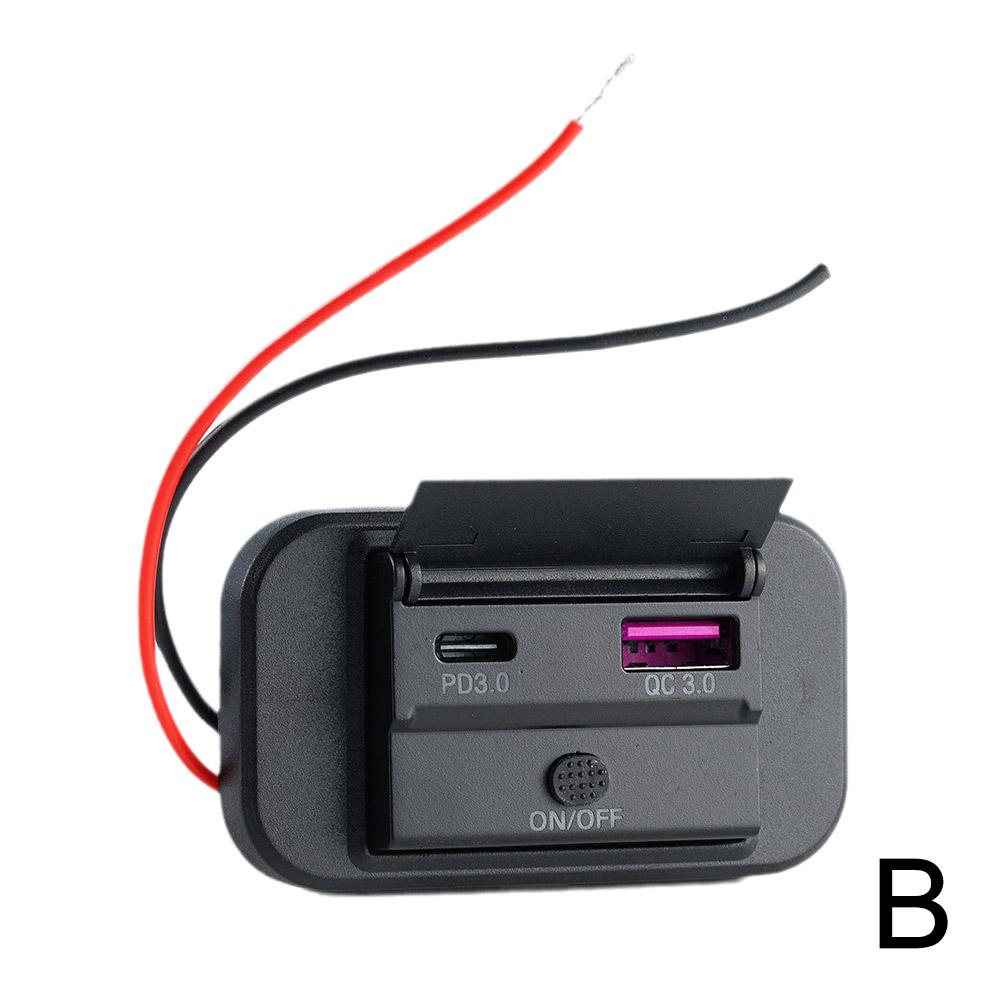 36 Вт QC3.0 Dual USB автомобильное зарядное устройство для смартфона в машине зарядное устройство для лодок модификация автофургона USB аксессуары без перфорации