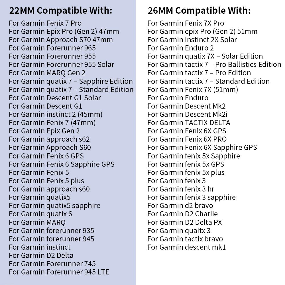 22 мм 26 мм Ремешок для часов Двухцветный силиконовый для Garmin Fenix 8 Pro 8 7X 7Pro 6/Enduro 3/Instinct 2X/Tactix 8 Смарт-часов Ремешки для часов