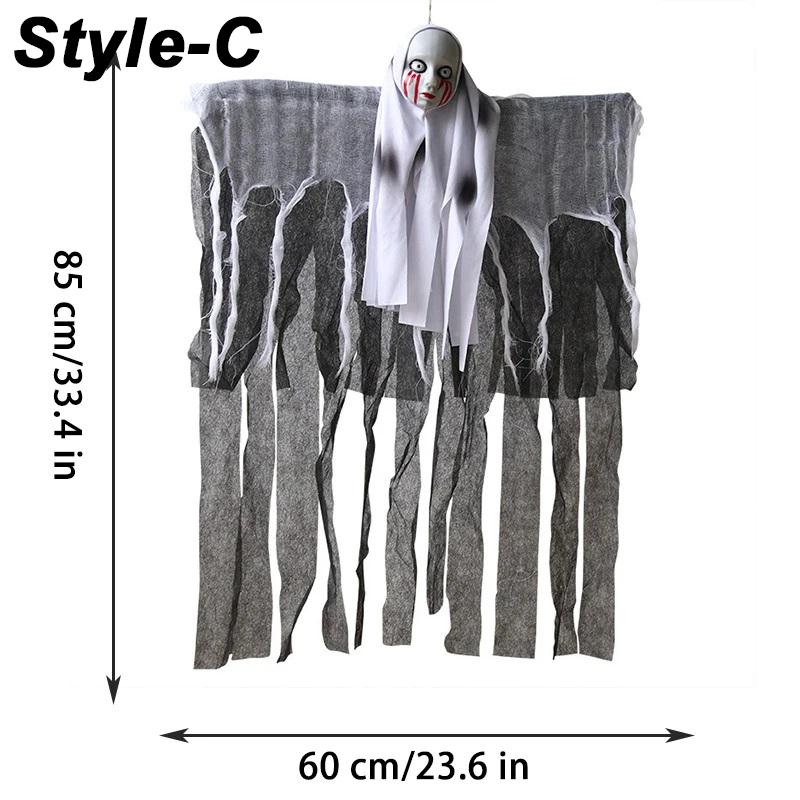 Хэллоуин украшения реквизит скелет в капюшоне висит привидение дом с привидениями секретная комната вечеринка трюк дверь висит привидение