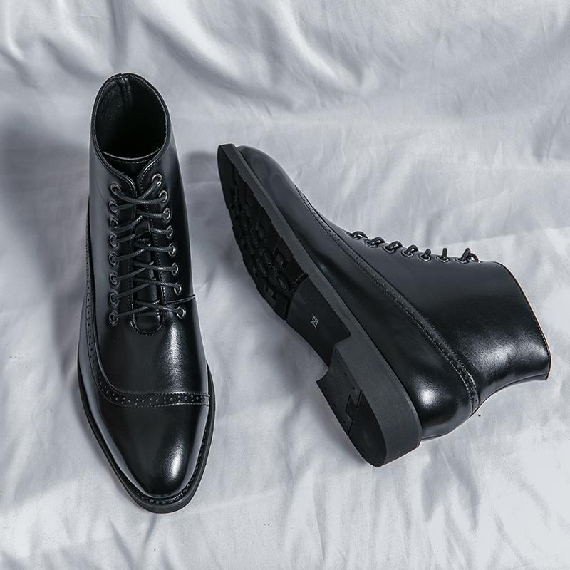 Модные мужские короткие ботинки синего цвета, модные мужские ботильоны ручной работы со шнуровкой и квадратным носком, разноцветные ботинки, мужские ботинки