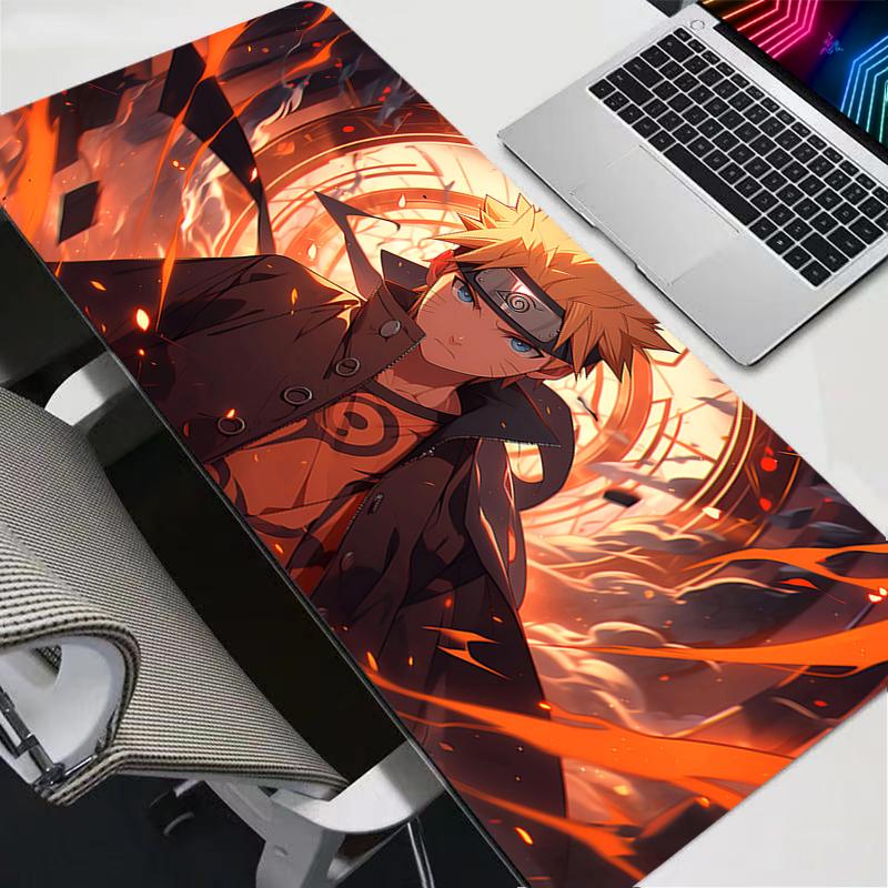 Large E-sports Mouse Pad N-Narutos Smooth Flexible Rubber Gamer Computer Keyboard For CSGO Kawaii Designed specifically Mosuepad