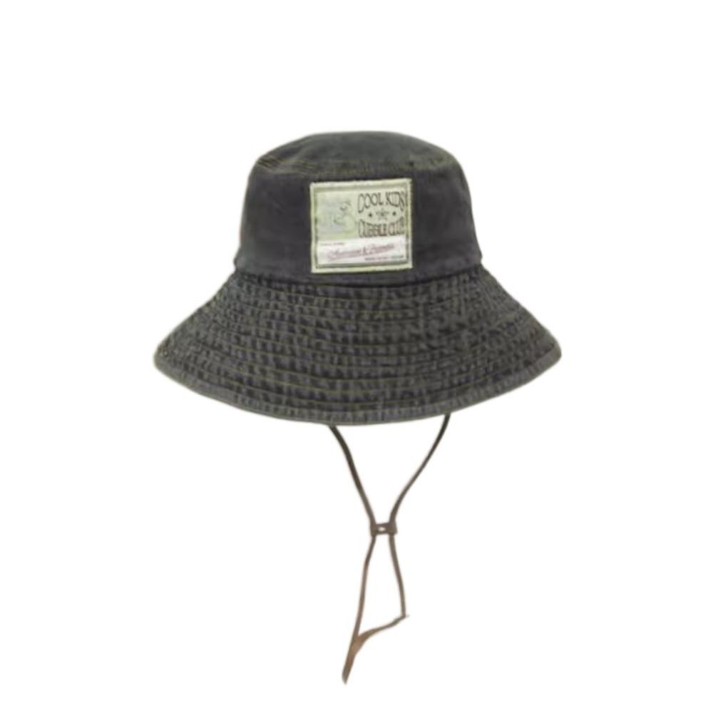 With Drawstring Women Denim Bucket Hat Windproof Western Cowboy Hats Hot Big Brim Sun Hat Summer